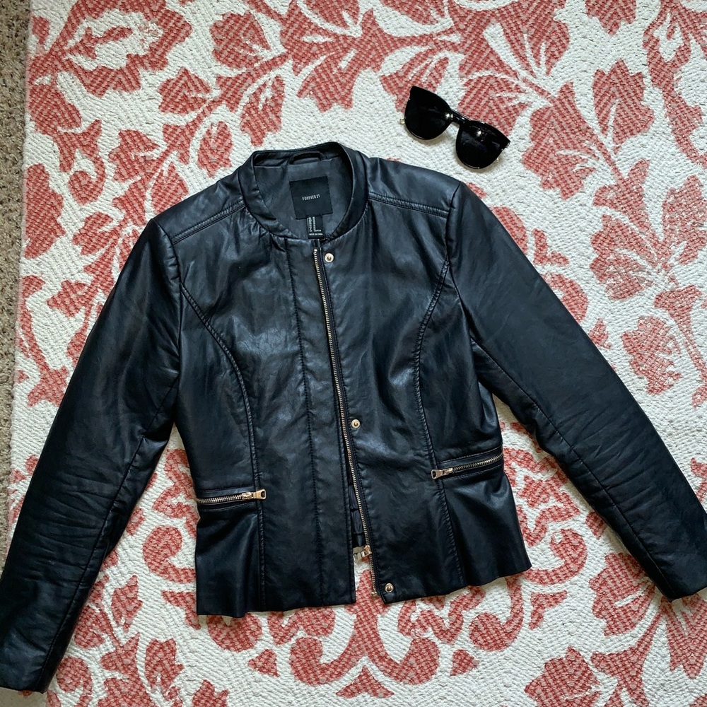 Black “leather” Jacket